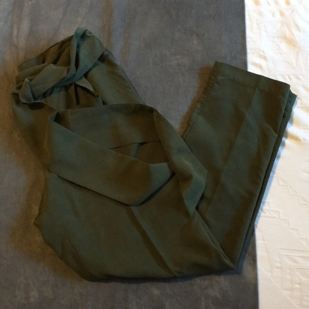 Anthropolgie High Waist Tie Pants